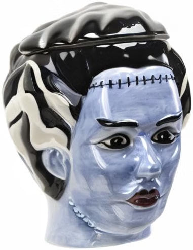 Frankenstein Monster Ceramic Cookie Jar — Gothic Kitchen Canister