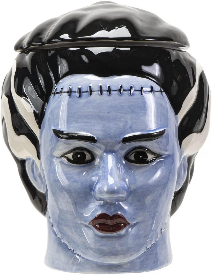 Frankenstein Monster Ceramic Cookie Jar — Gothic Kitchen Canister
