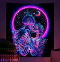 Death Do Us Part-Neon Purple Gothic Wall Art